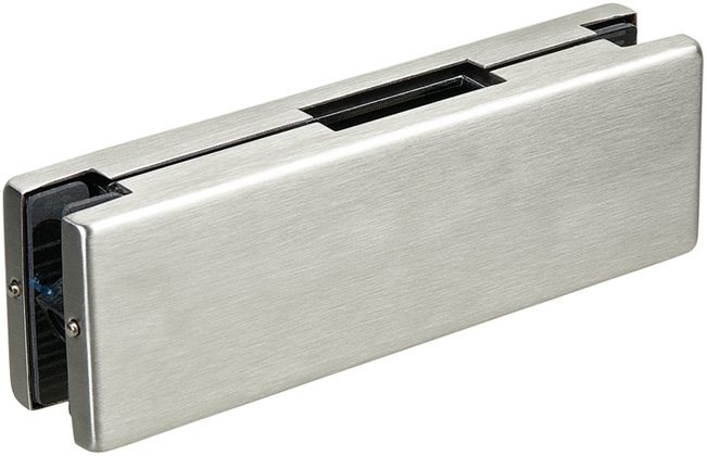 Floor-mounted glass patch fitting in Madurai for Tirunelveli showroom doors