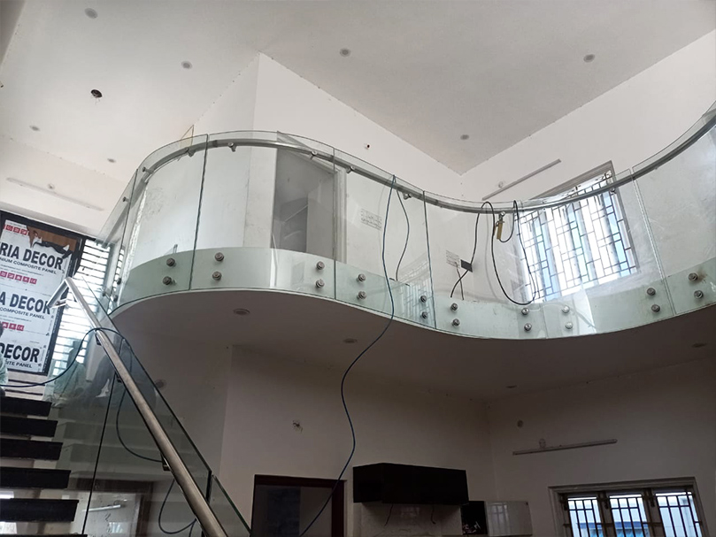 Durable aluminum railing installation in Madurai for Theni residential balconies