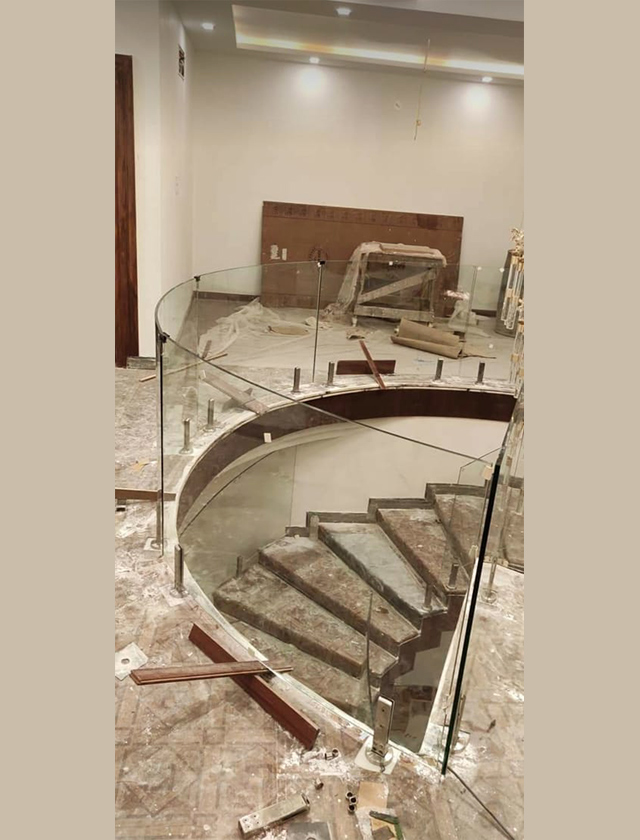 Powder-coated aluminium railing in Madurai for Rajapalayam balcony safety